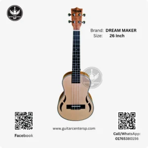 Dream Maker 26 Inch Ukulele Natural colour