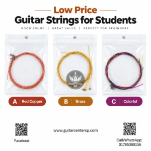 Low price guitar strings for students - Red Copper, Brass and Colorful variants